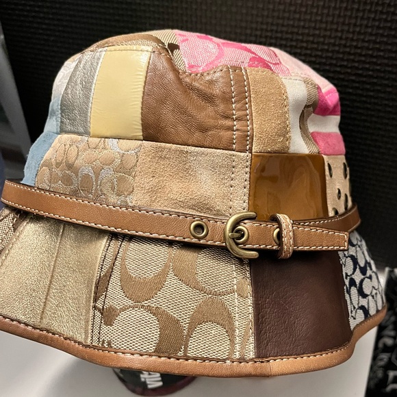 Coach Accessories - Patchwork coach bucket hat